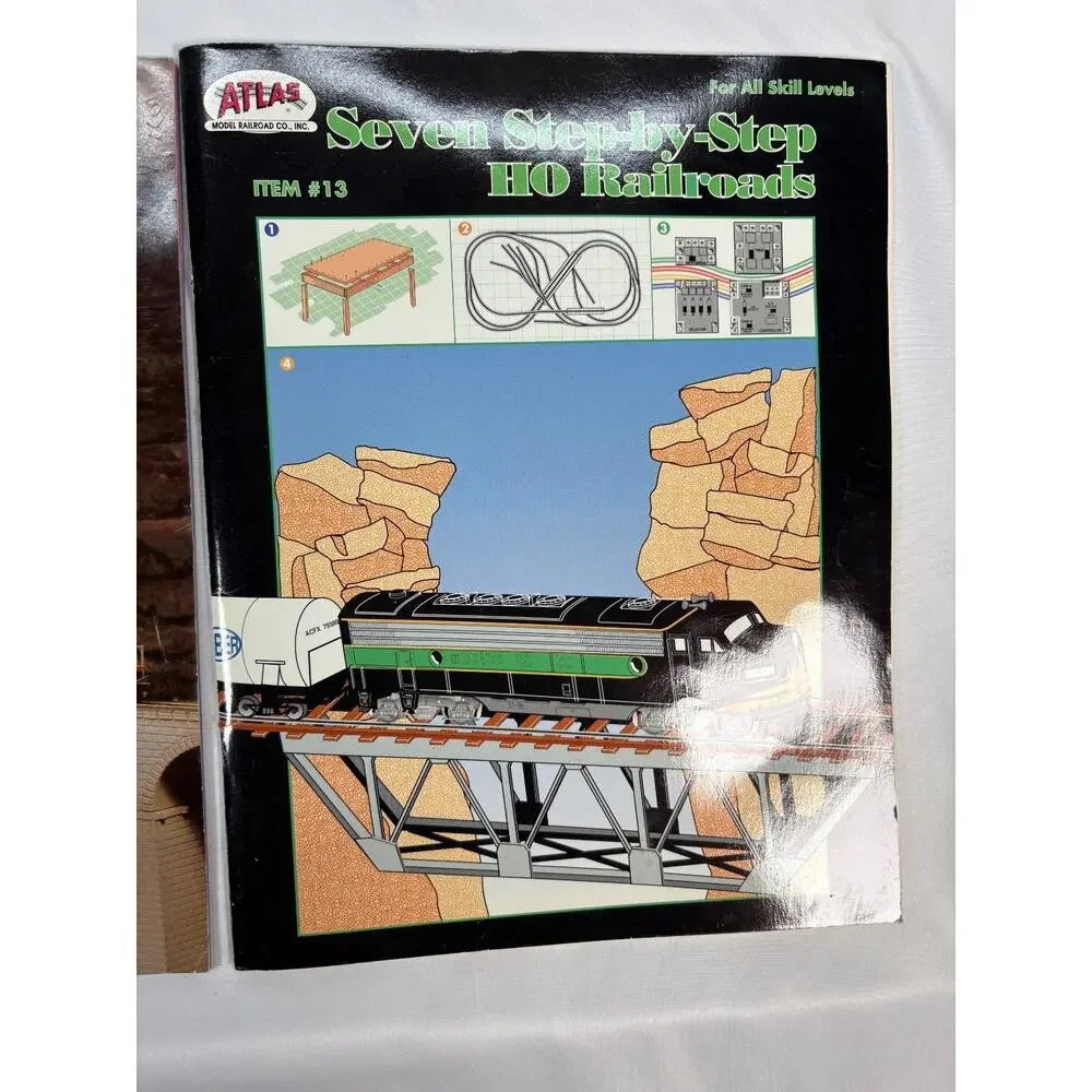 Atlas HO Scale Model Railroad Book Lot – Wiring, Layout Guides, Catalogs Manual